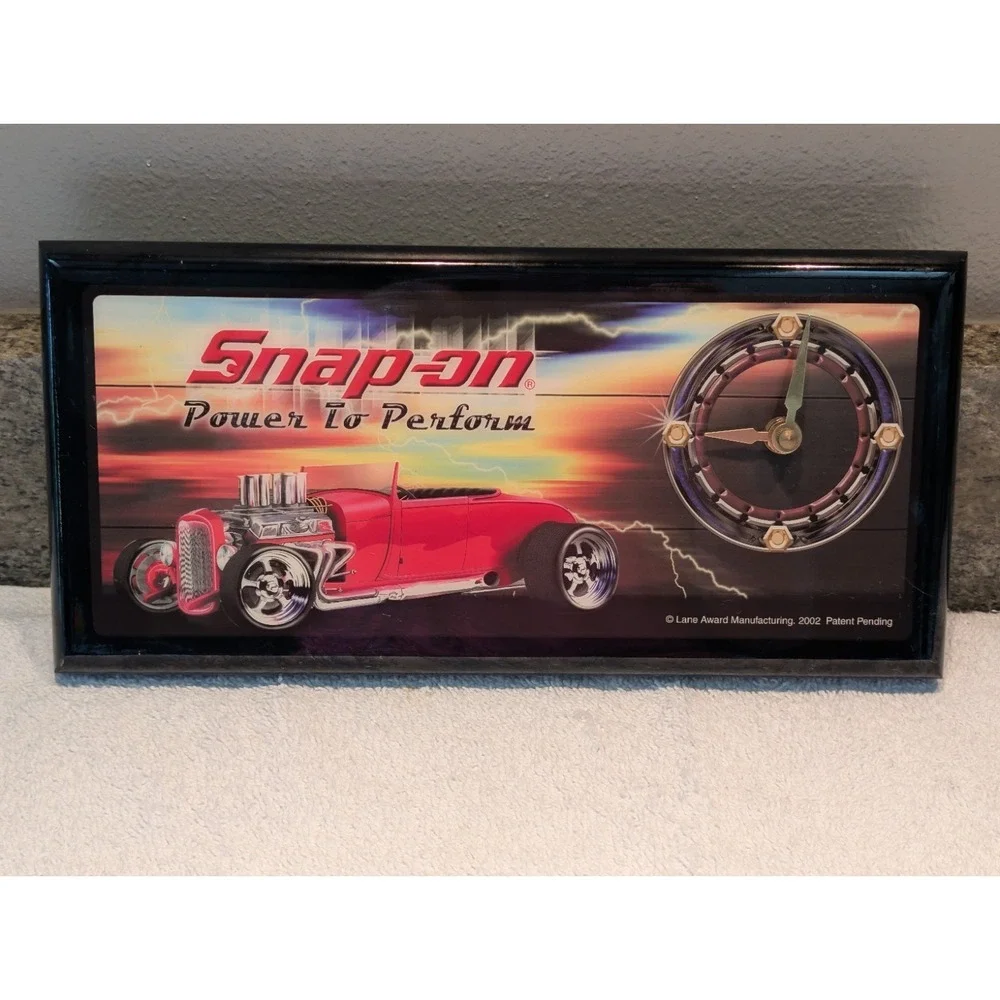 2002 Snap-on Tools Power to Perform Magnetic Shop Clock Hot Rod Lane Award Coupe